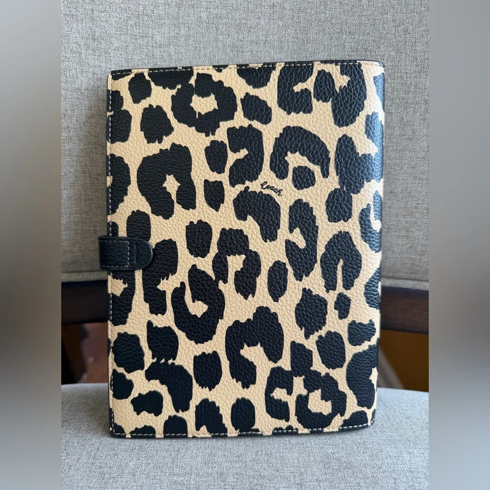 New！COACH Notebook With Leopard Print（CBG94）fast shipping